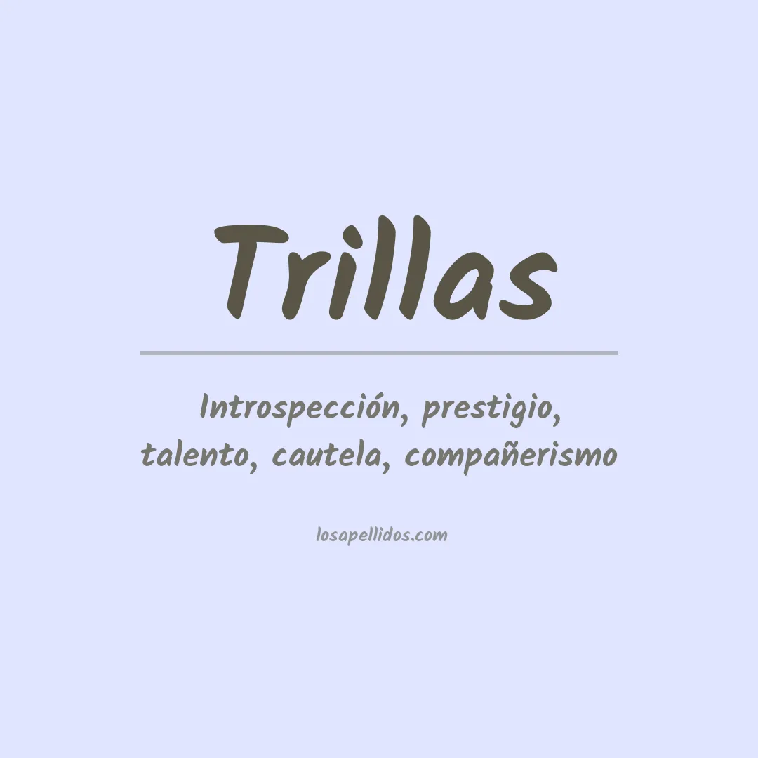 Apellido Trillas