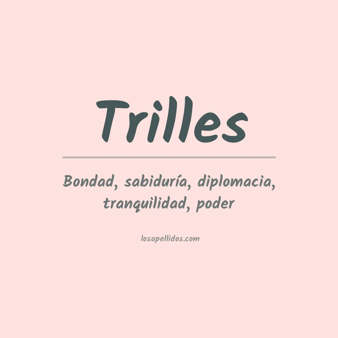 Apellido Trilles