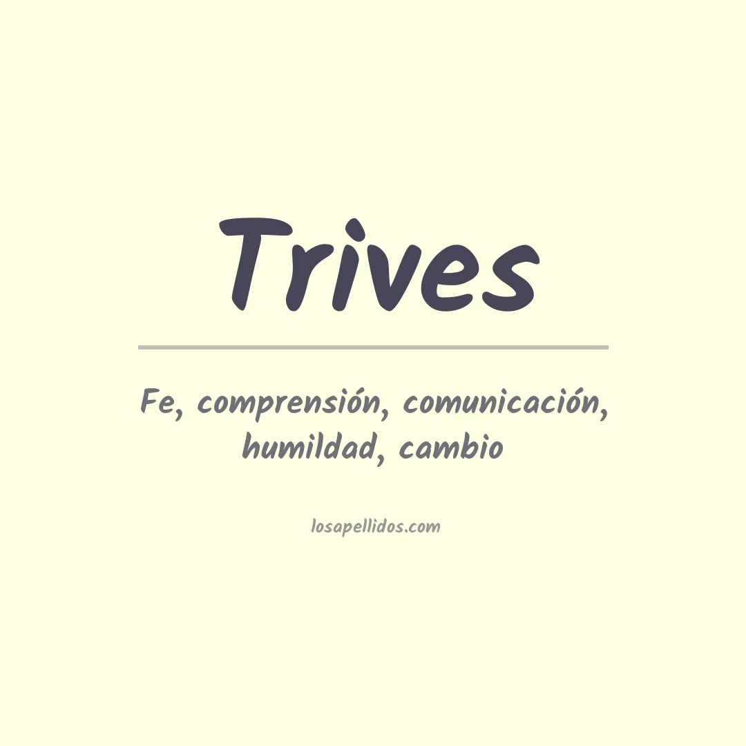 Apellido Trives