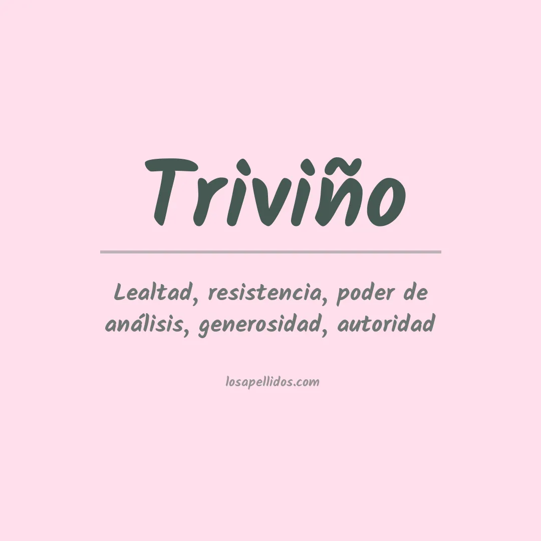 Apellido Triviño
