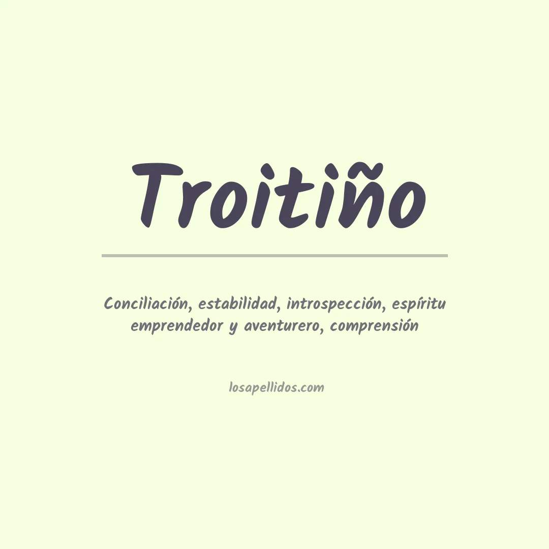 Apellido Troitiño