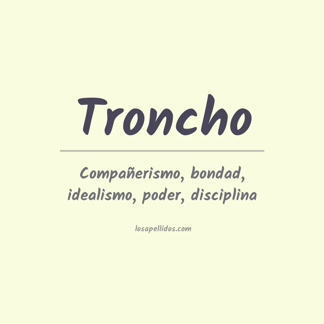 Apellido Troncho