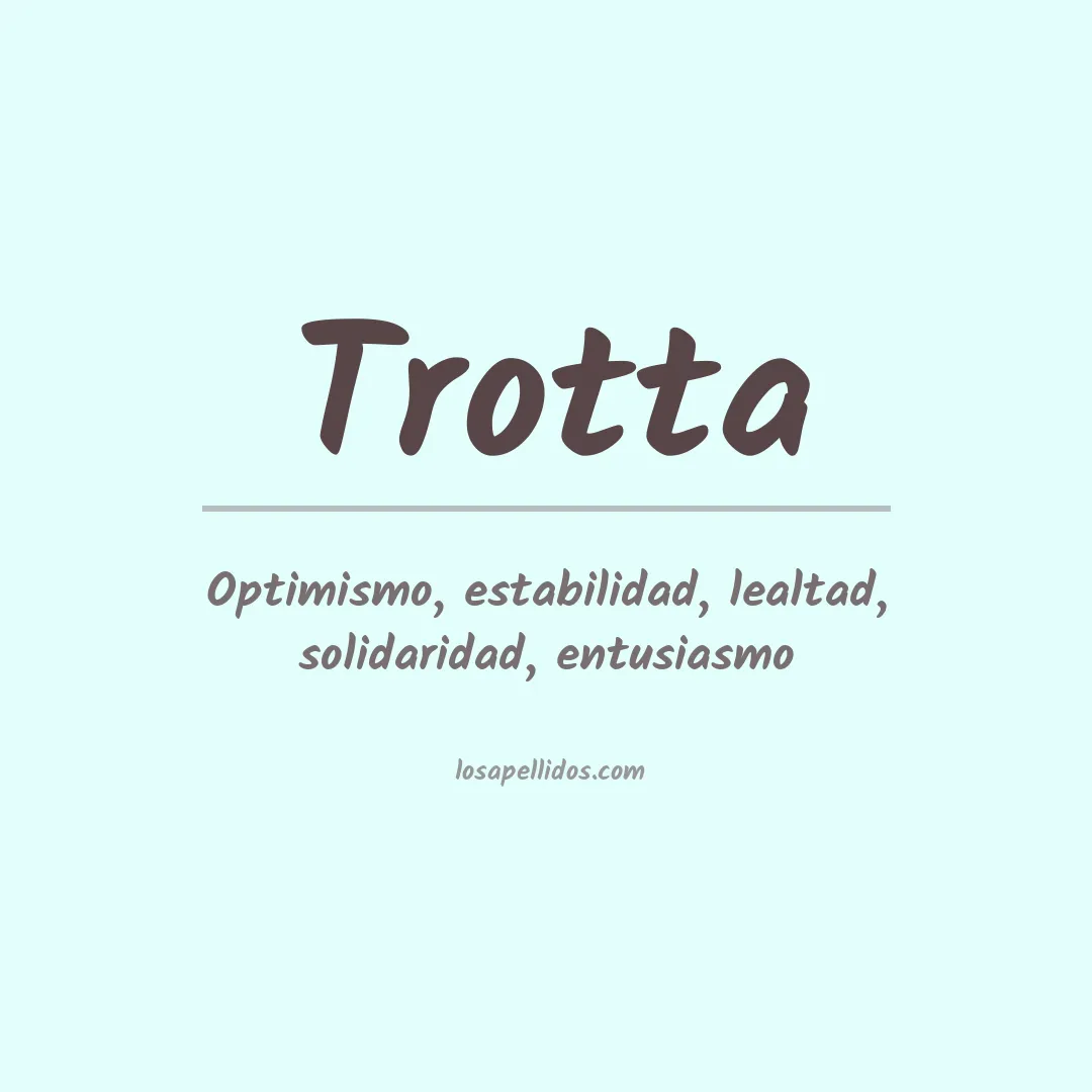 Apellido Trotta