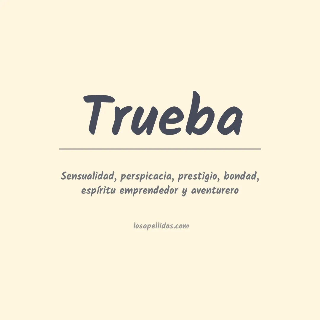 Apellido Trueba