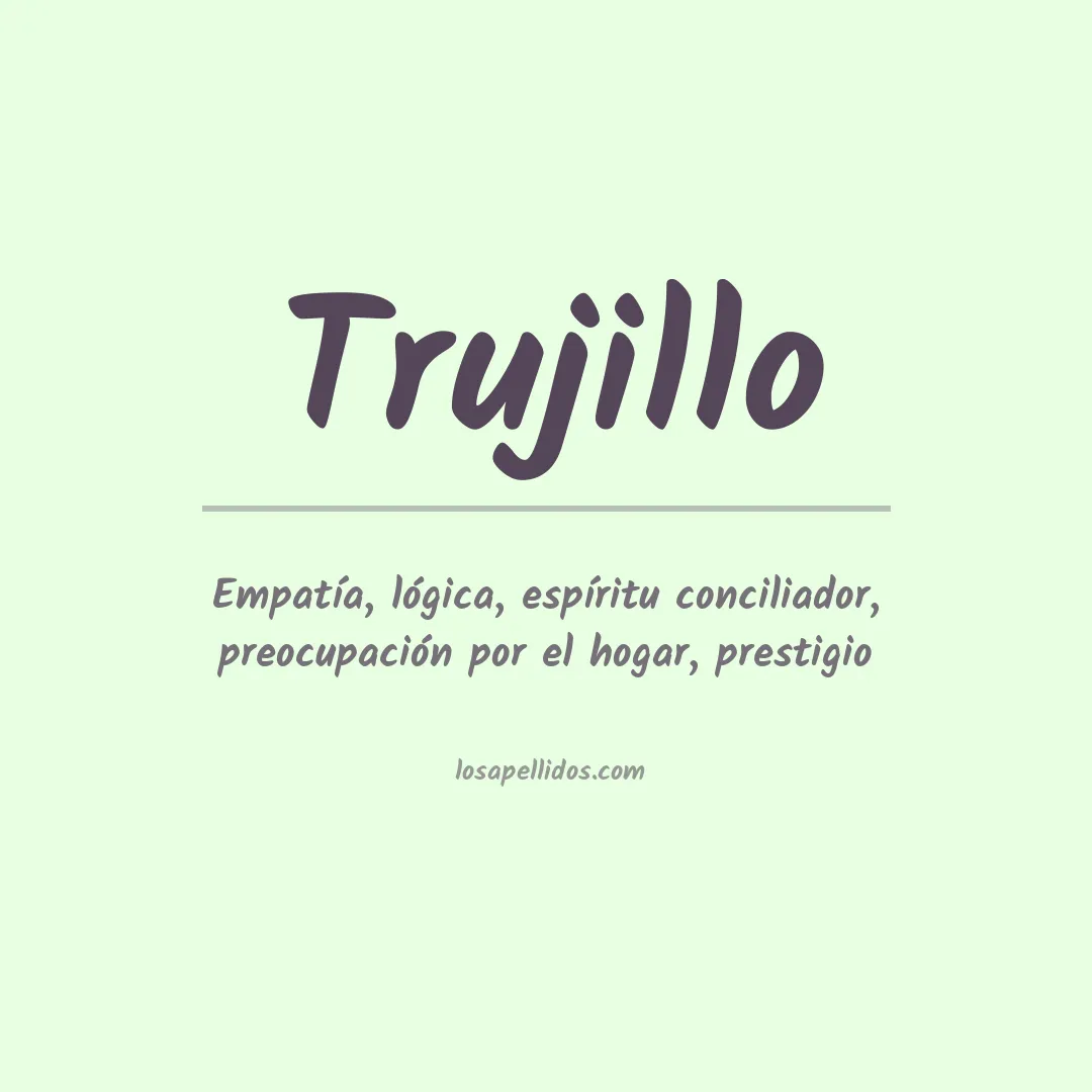 Apellido Trujillo