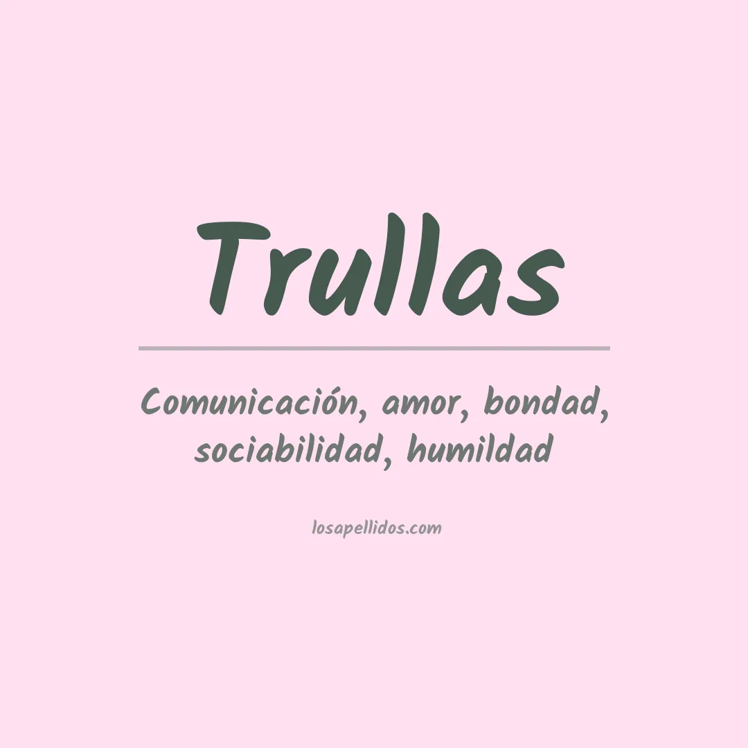 Apellido Trullas