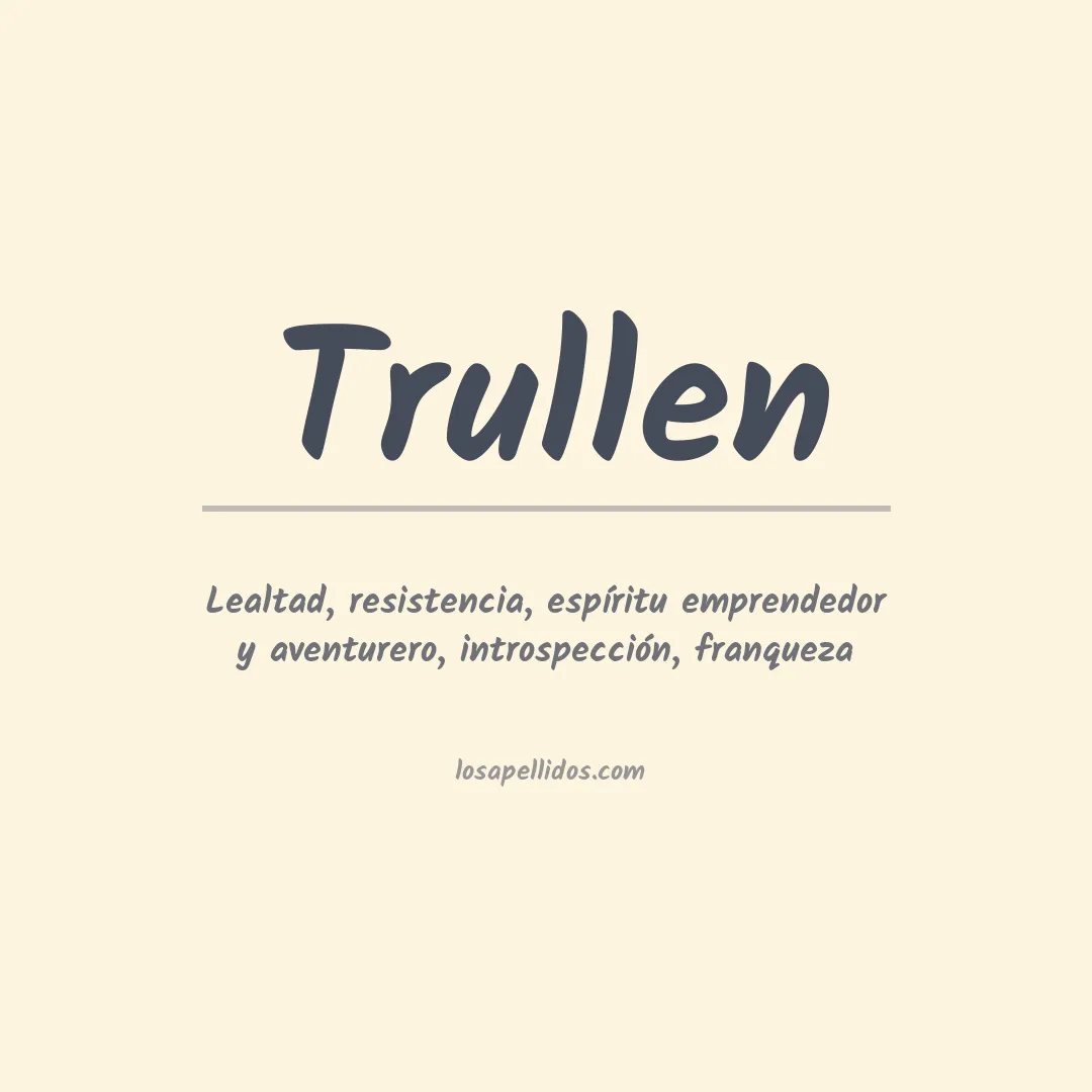 Apellido Trullen