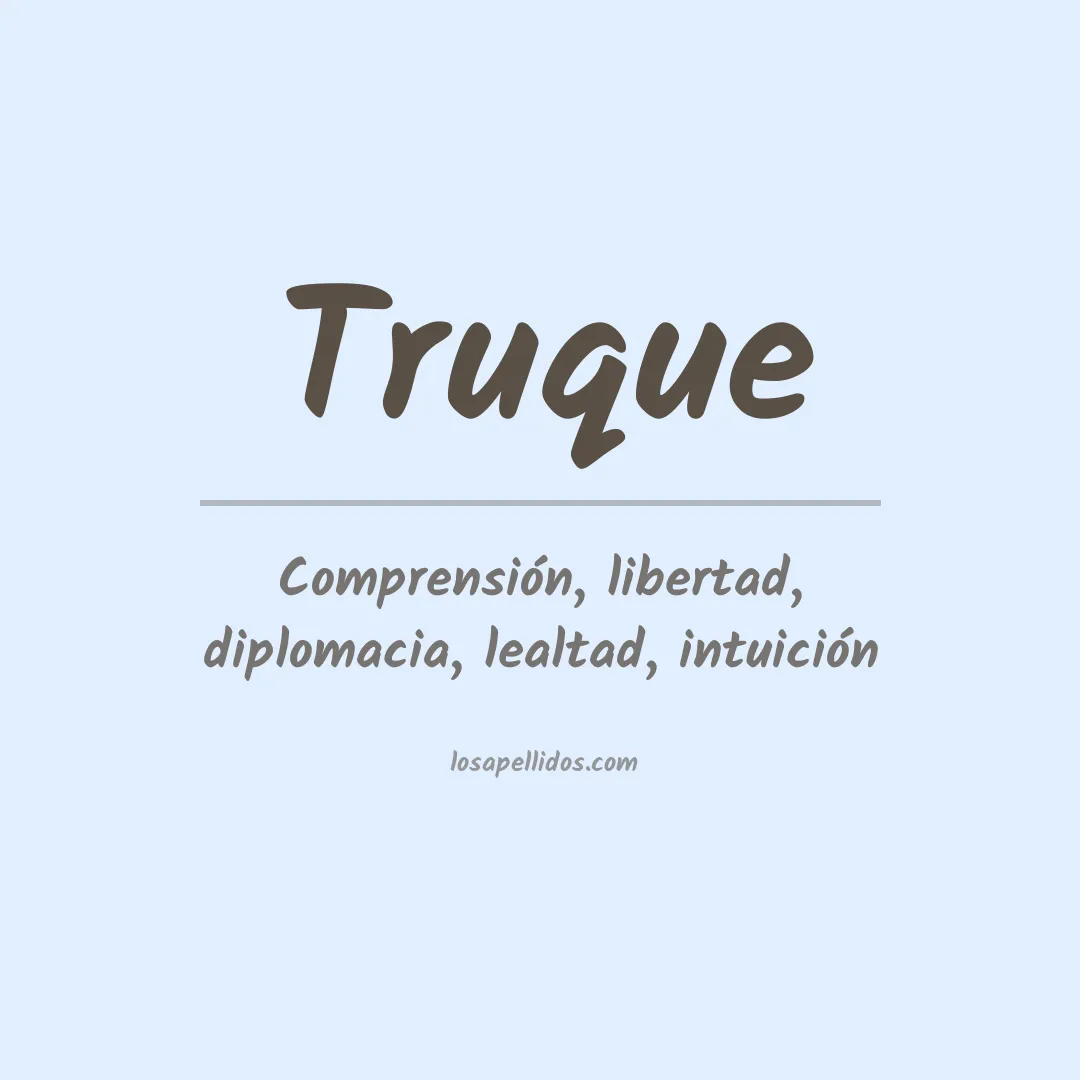 Apellido Truque