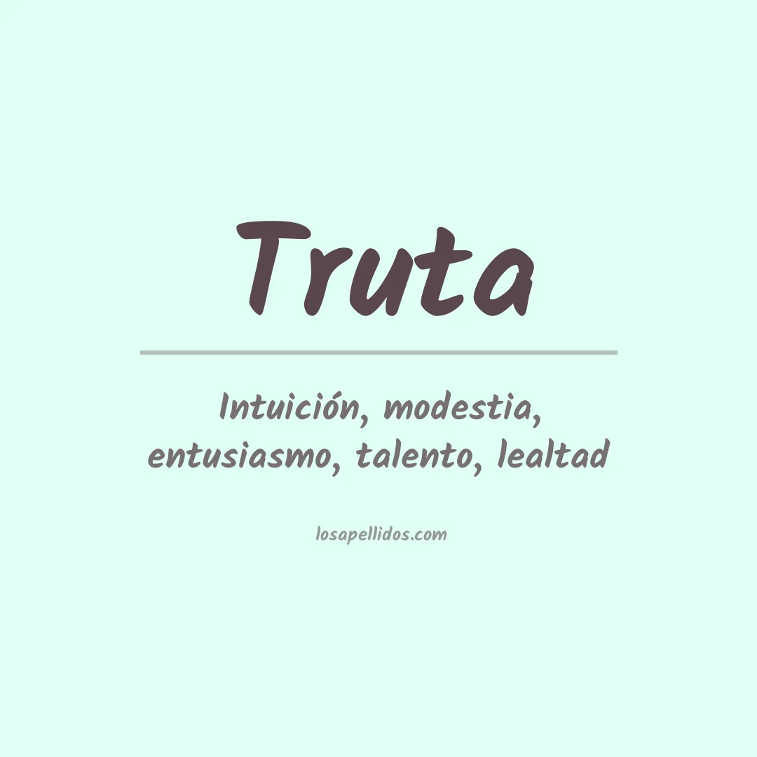 Apellido Truta
