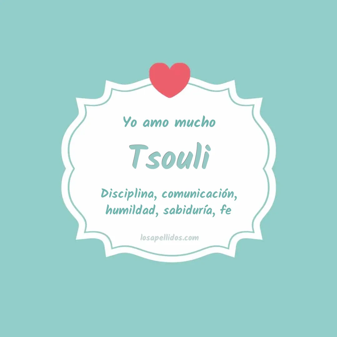 Yo amo mucho Tsouli