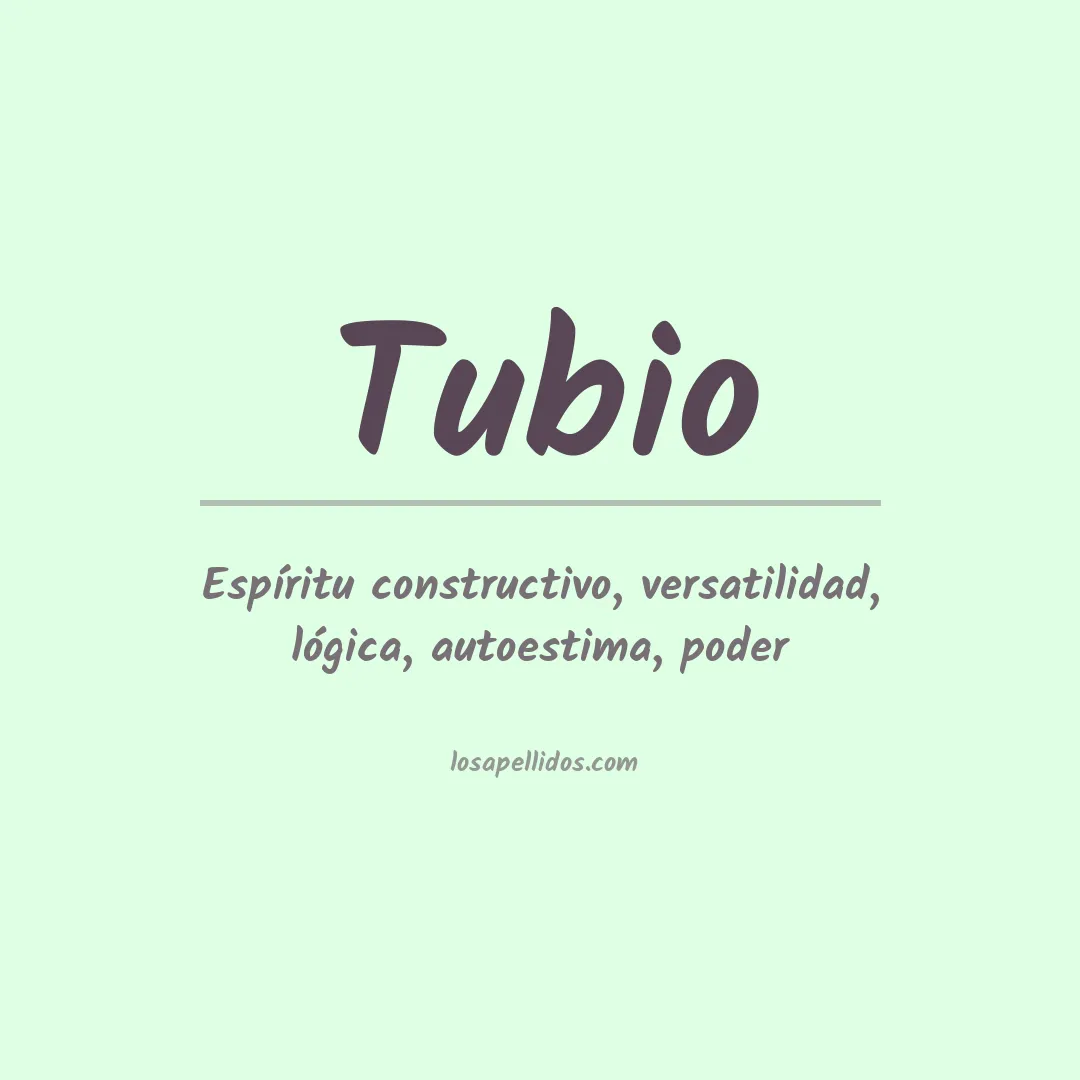Apellido Tubio