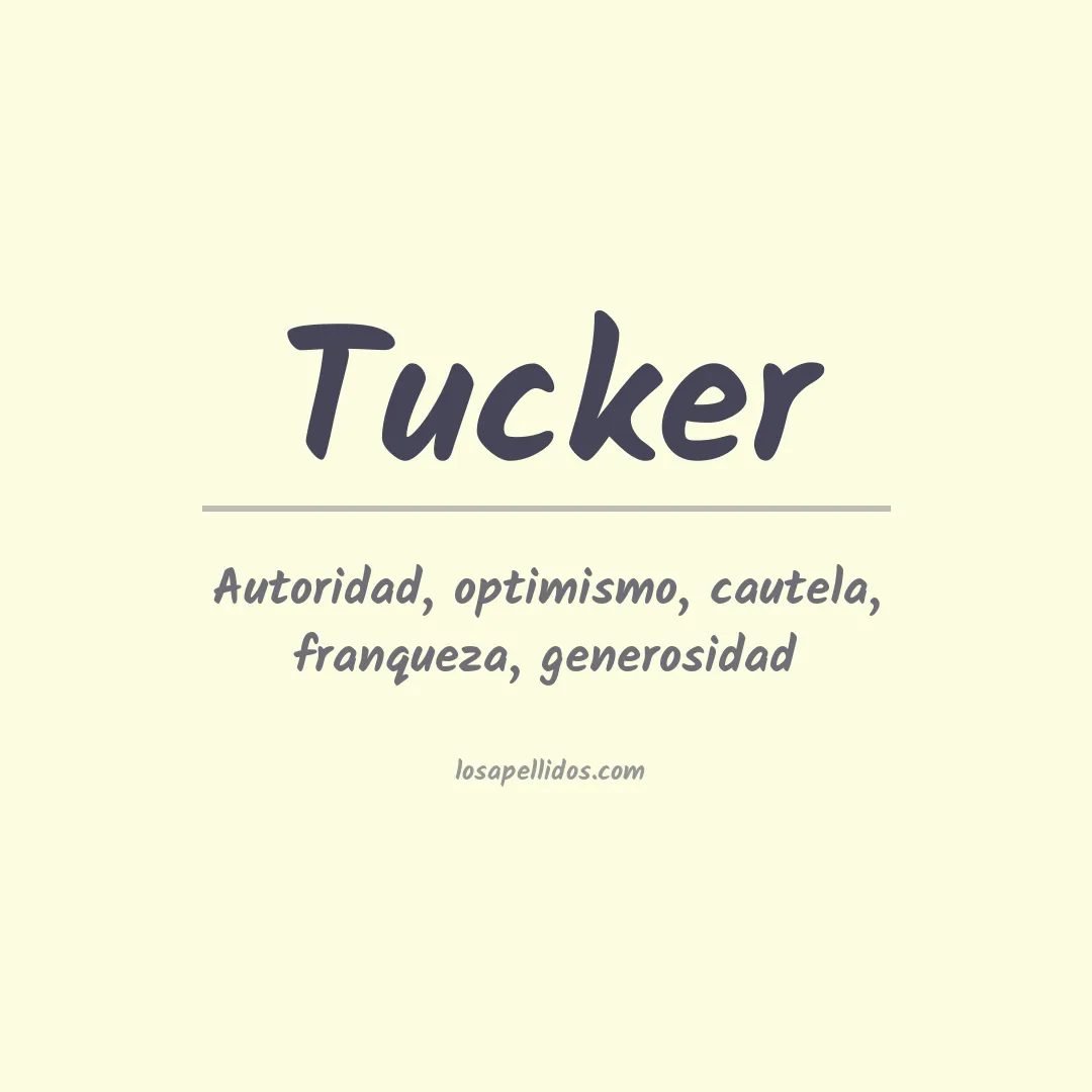 Apellido Tucker