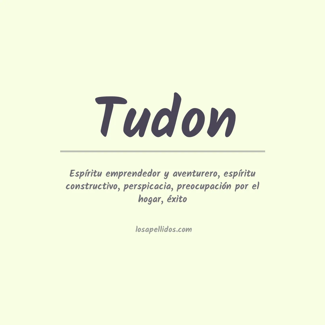 Apellido Tudón