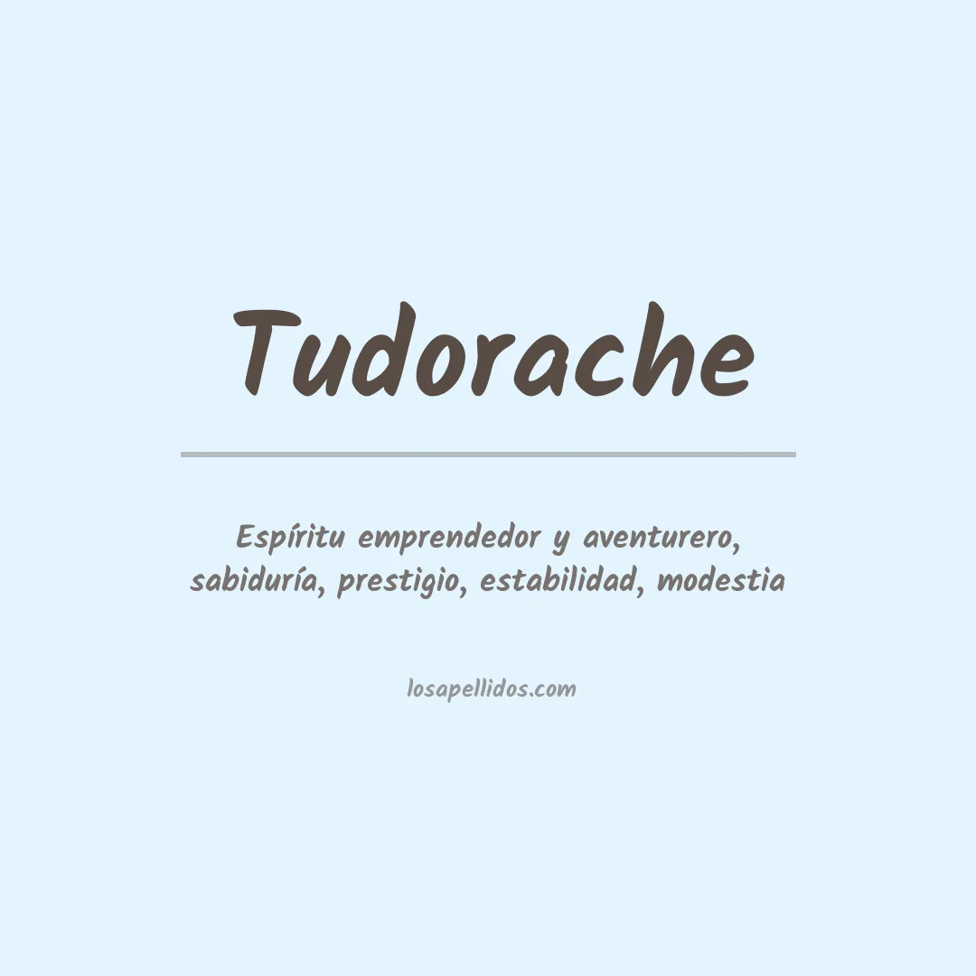 Apellido Tudorache