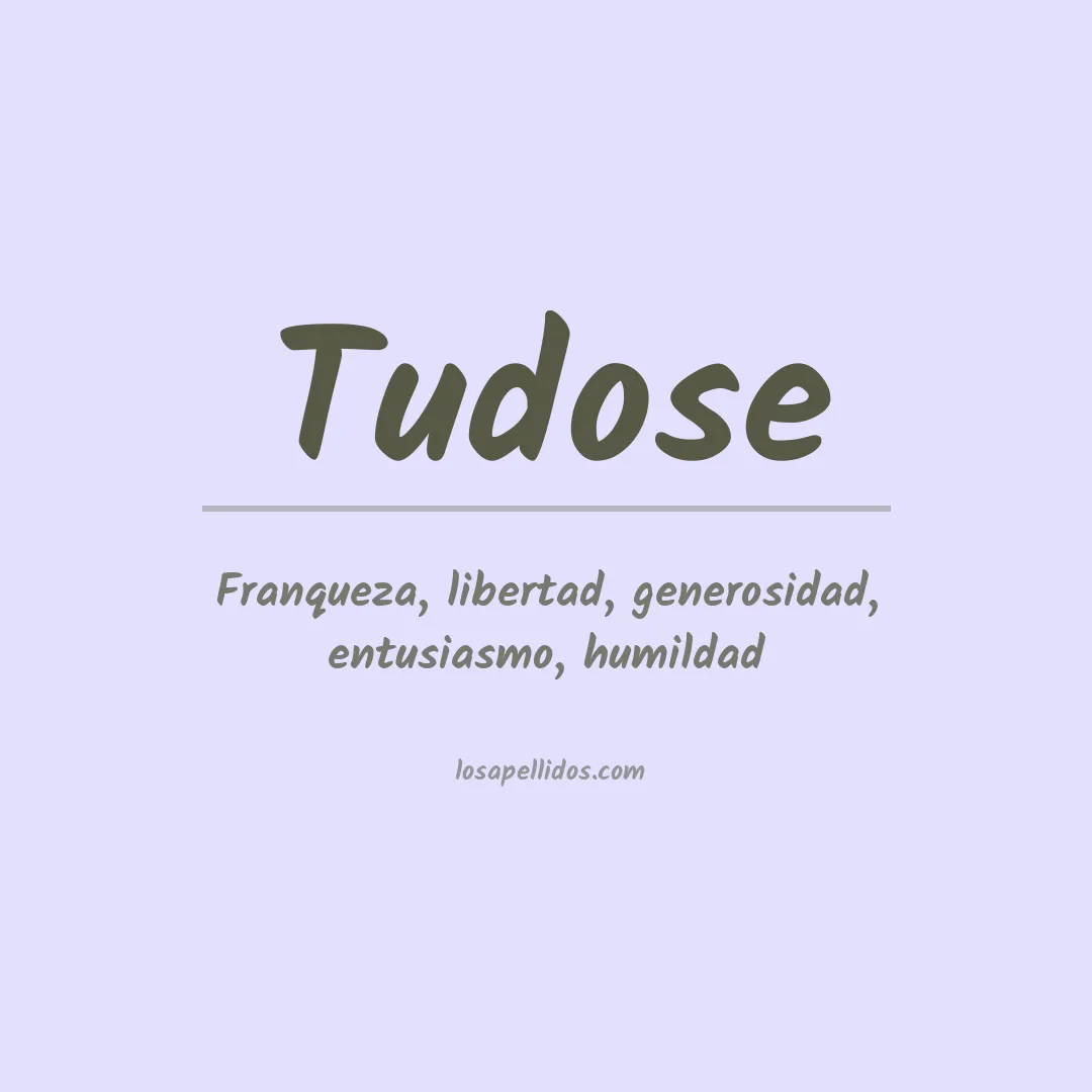 Apellido Tudose