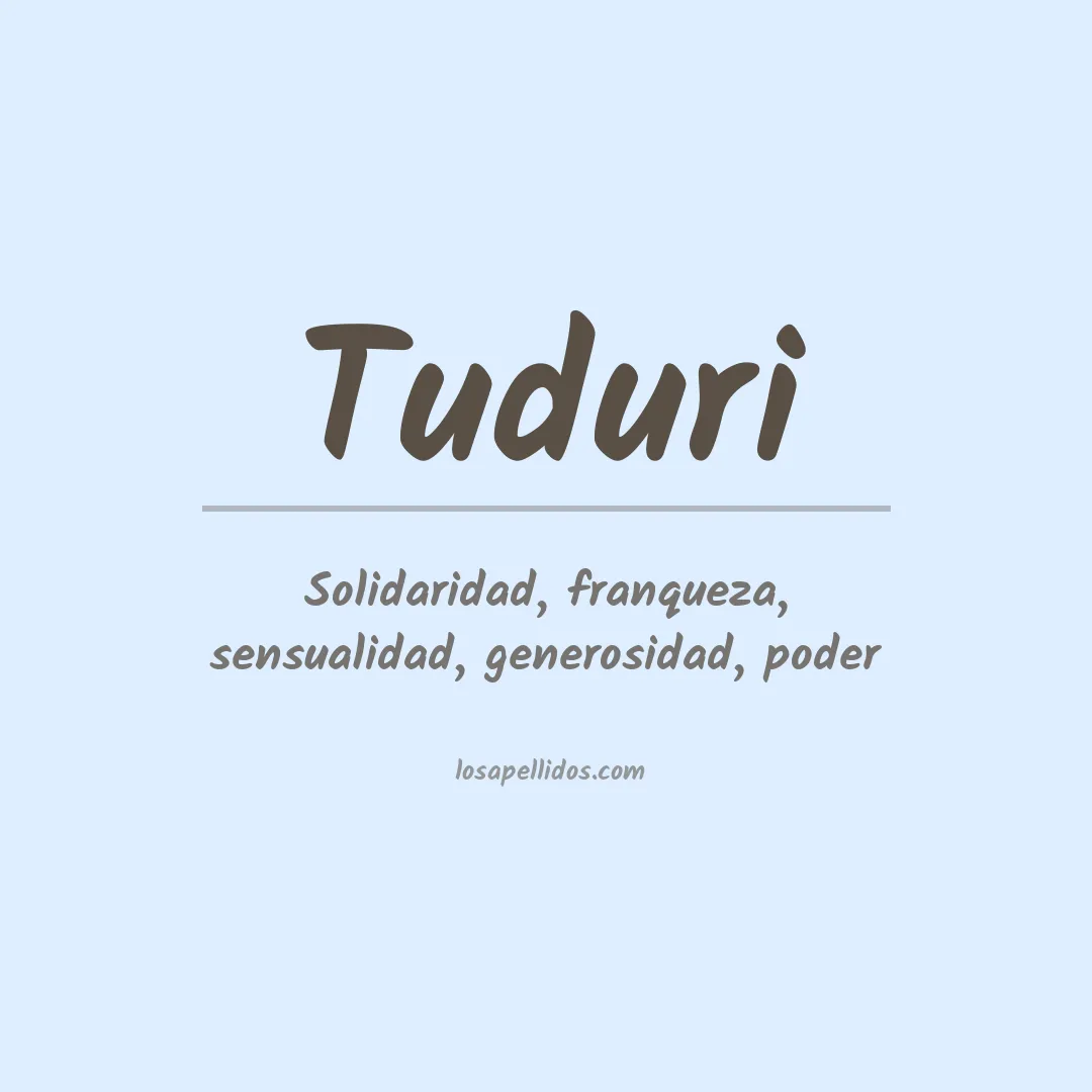 Apellido Tuduri