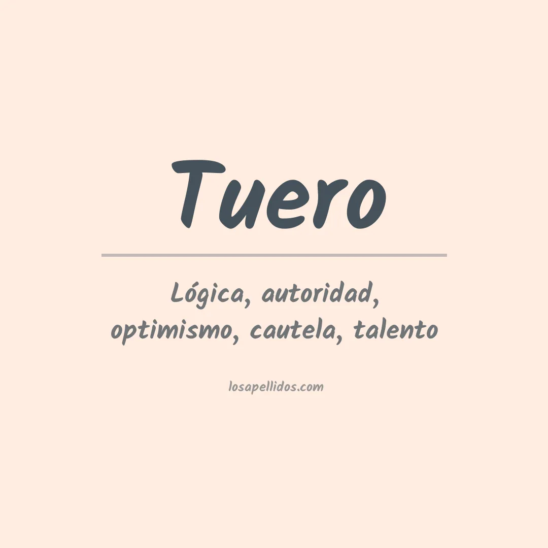 Apellido Tuero