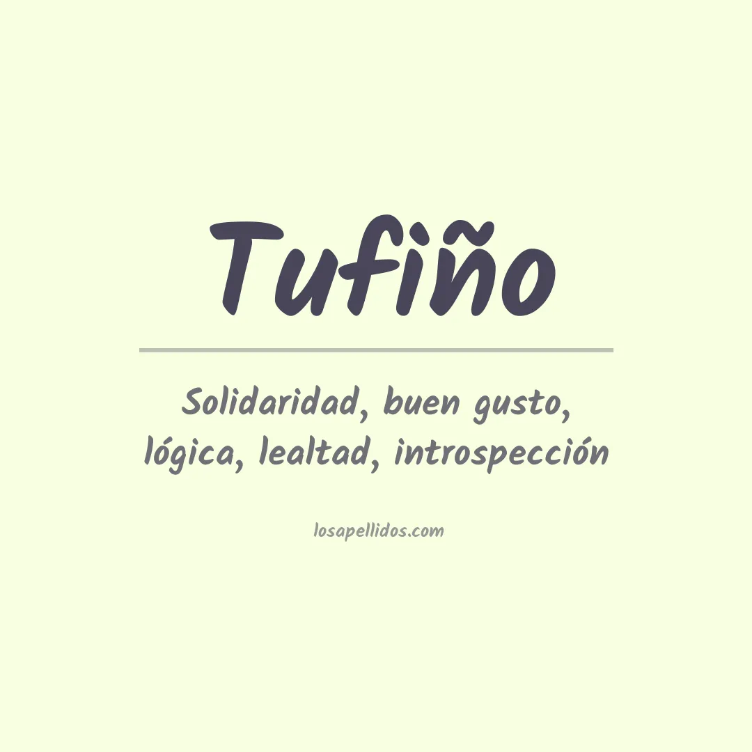 Apellido Tufiño