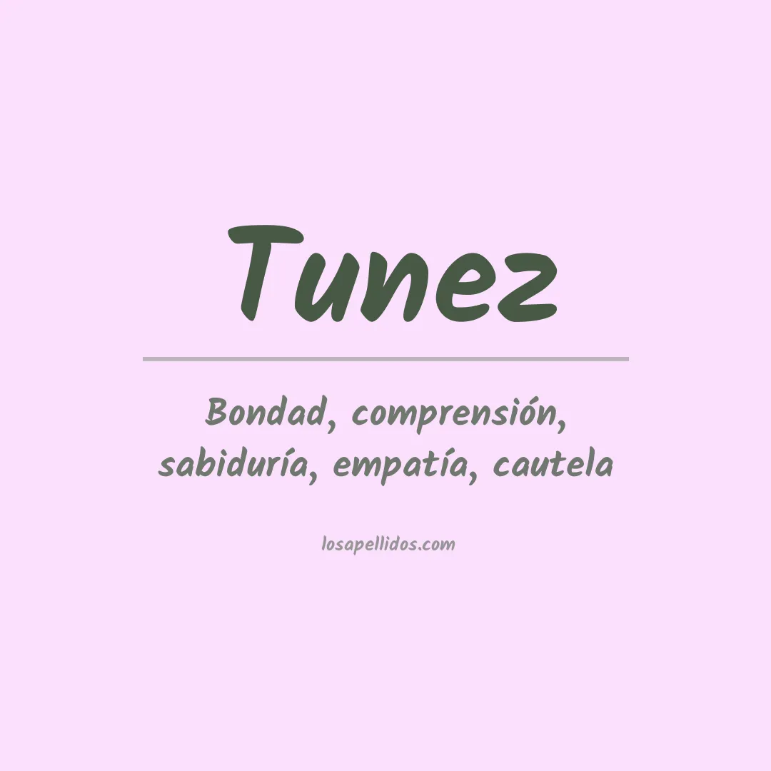Apellido Tunez