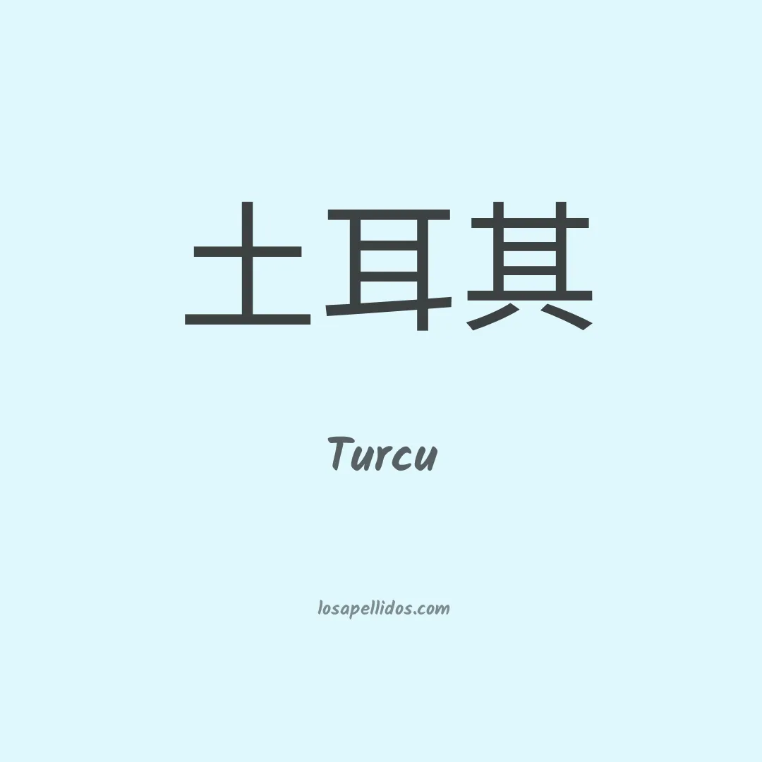 Turcu en chino