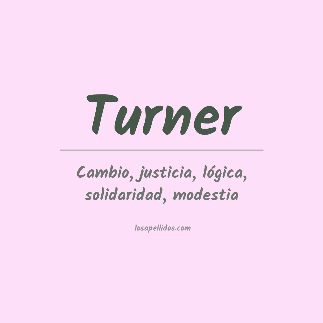 Apellido Turner