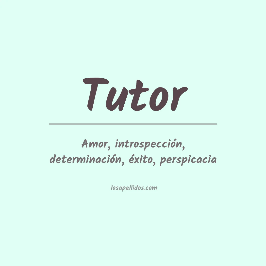 Apellido Tutor