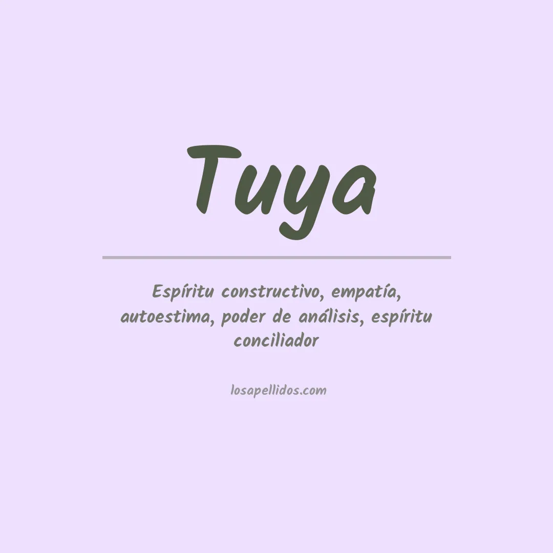 Apellido Tuya