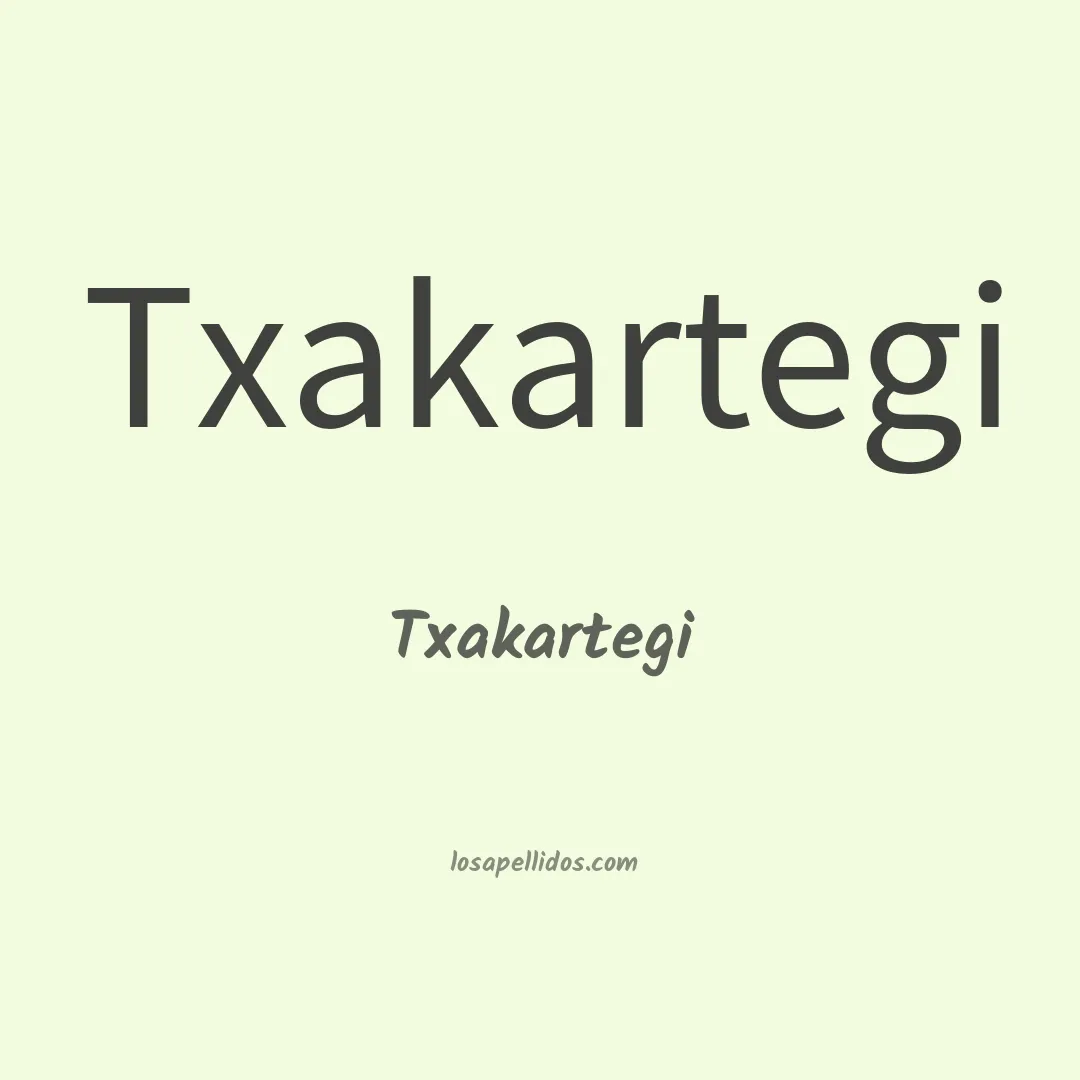 Txakartegi en chino