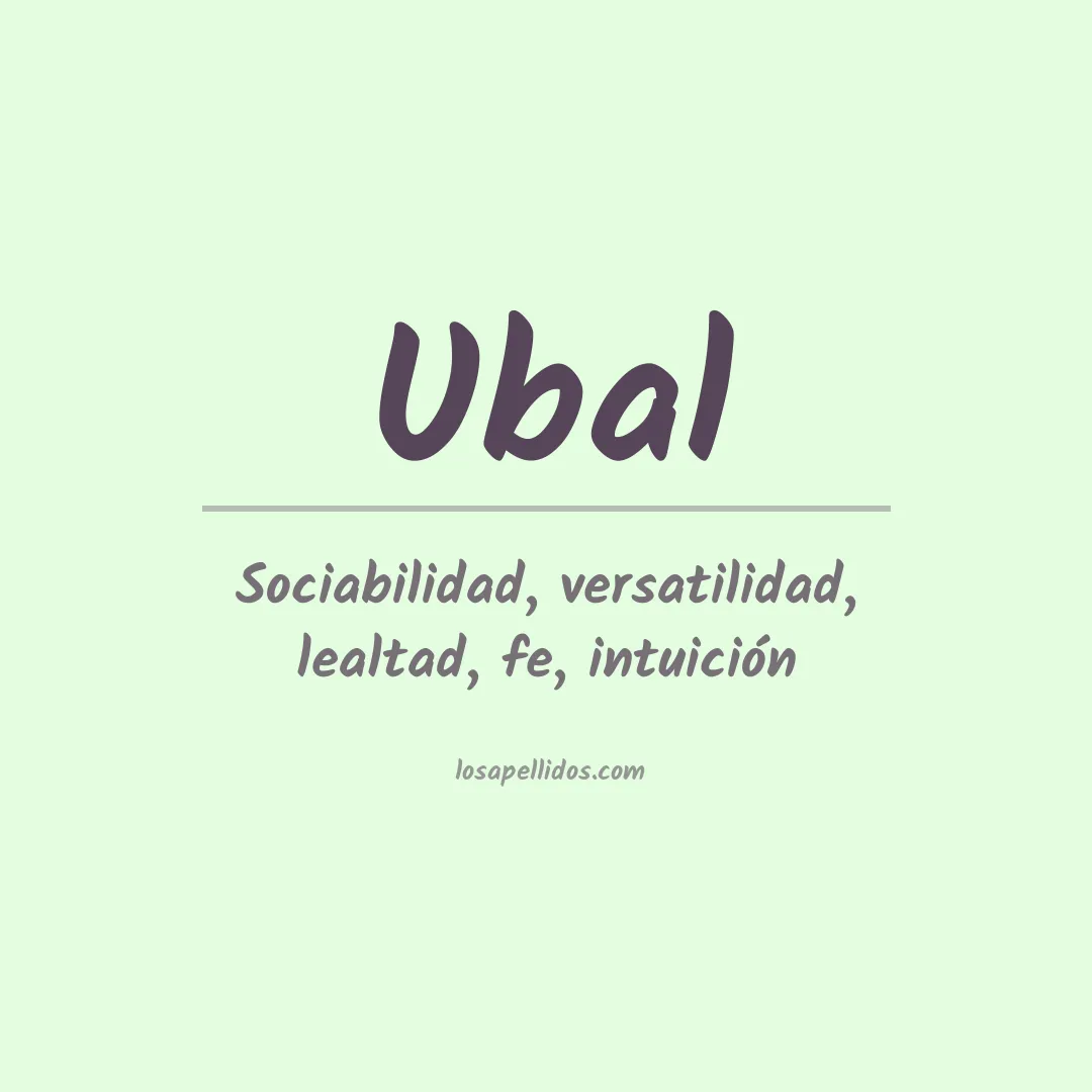 Apellido Ubal