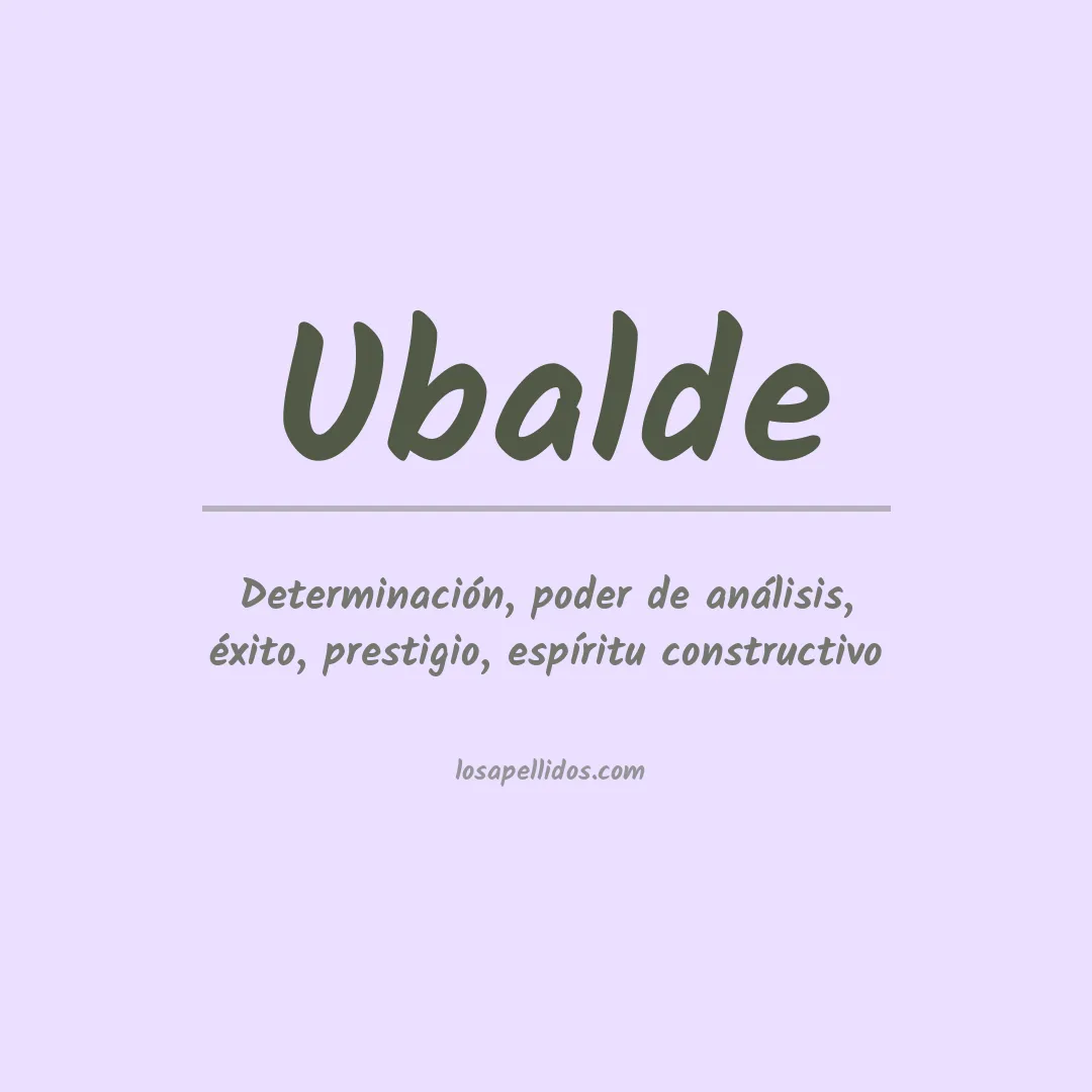 Apellido Ubalde