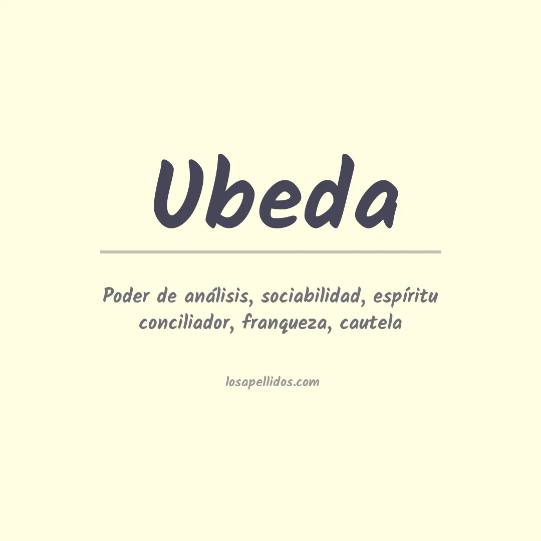Apellido Úbeda