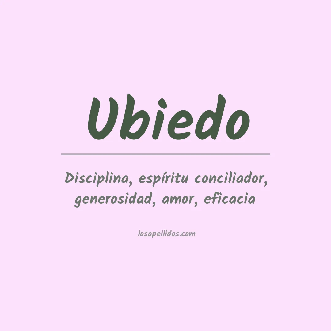 Apellido Ubiedo
