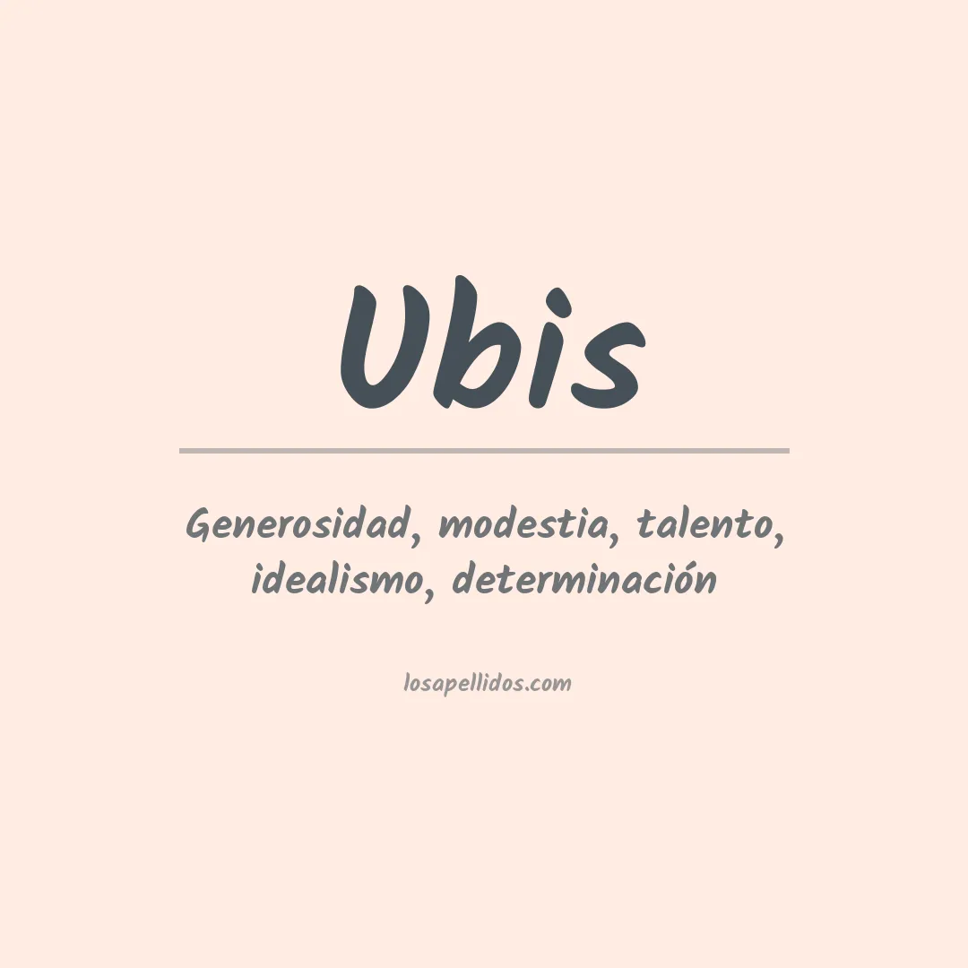 Apellido Ubis