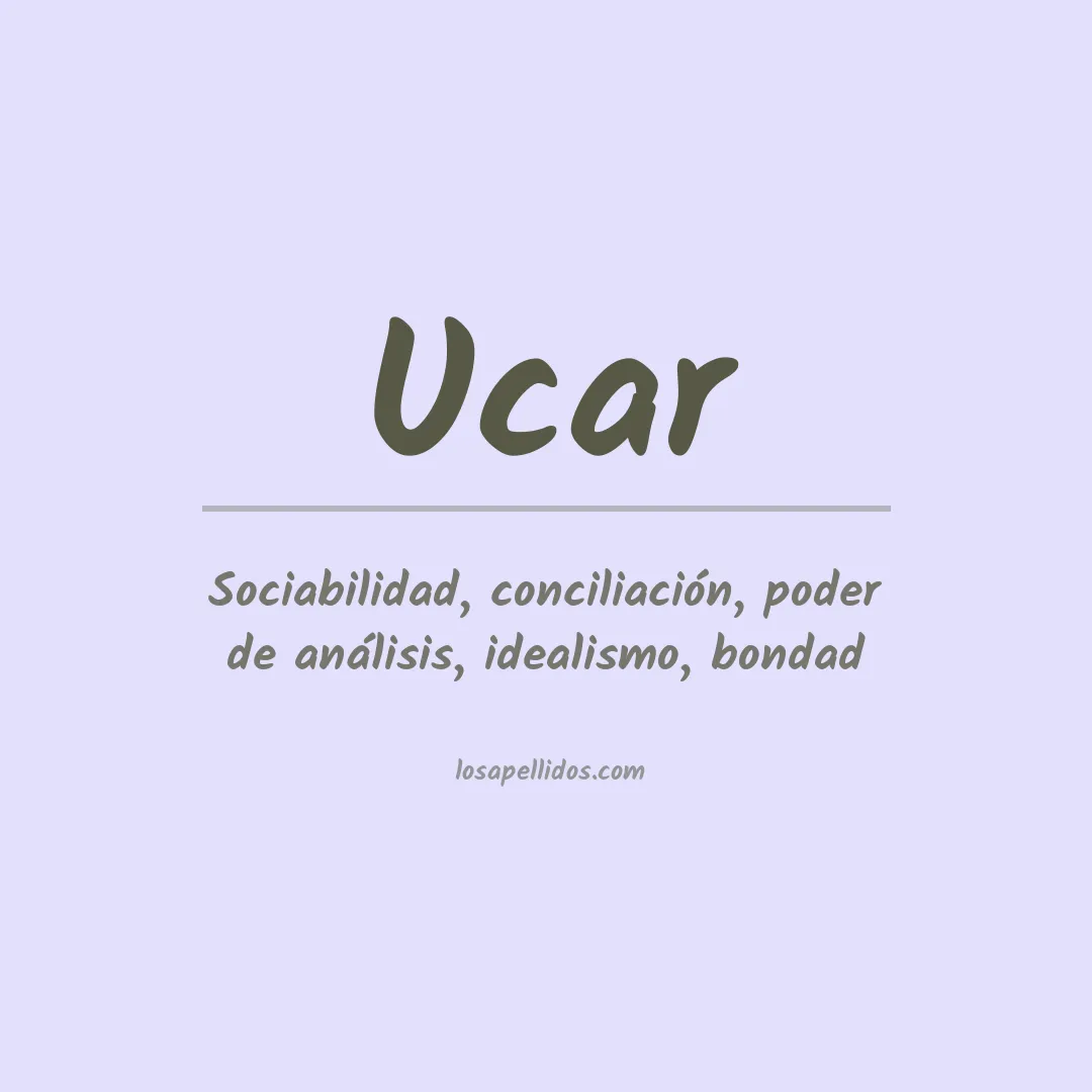 Apellido Ucar