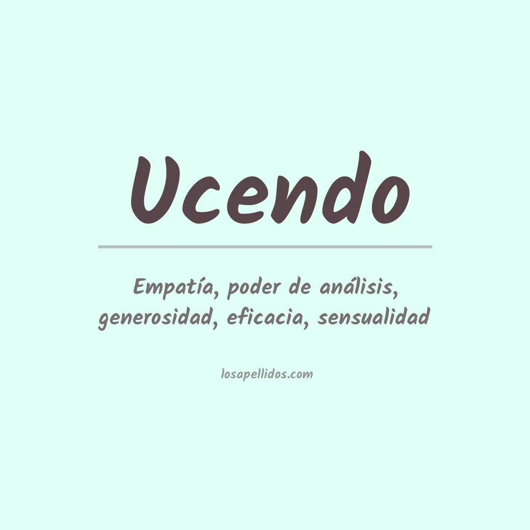 Apellido Ucendo