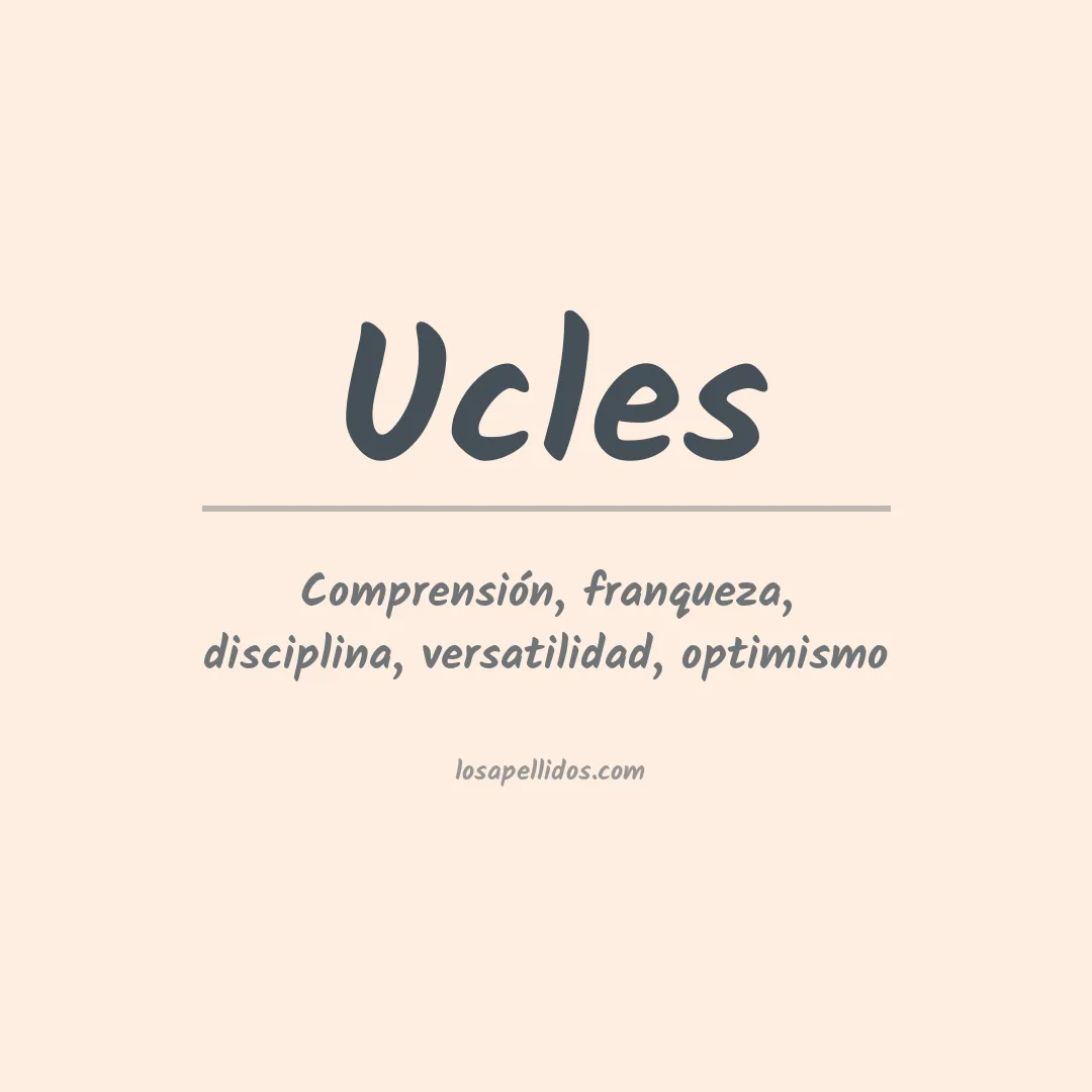 Apellido Ucles