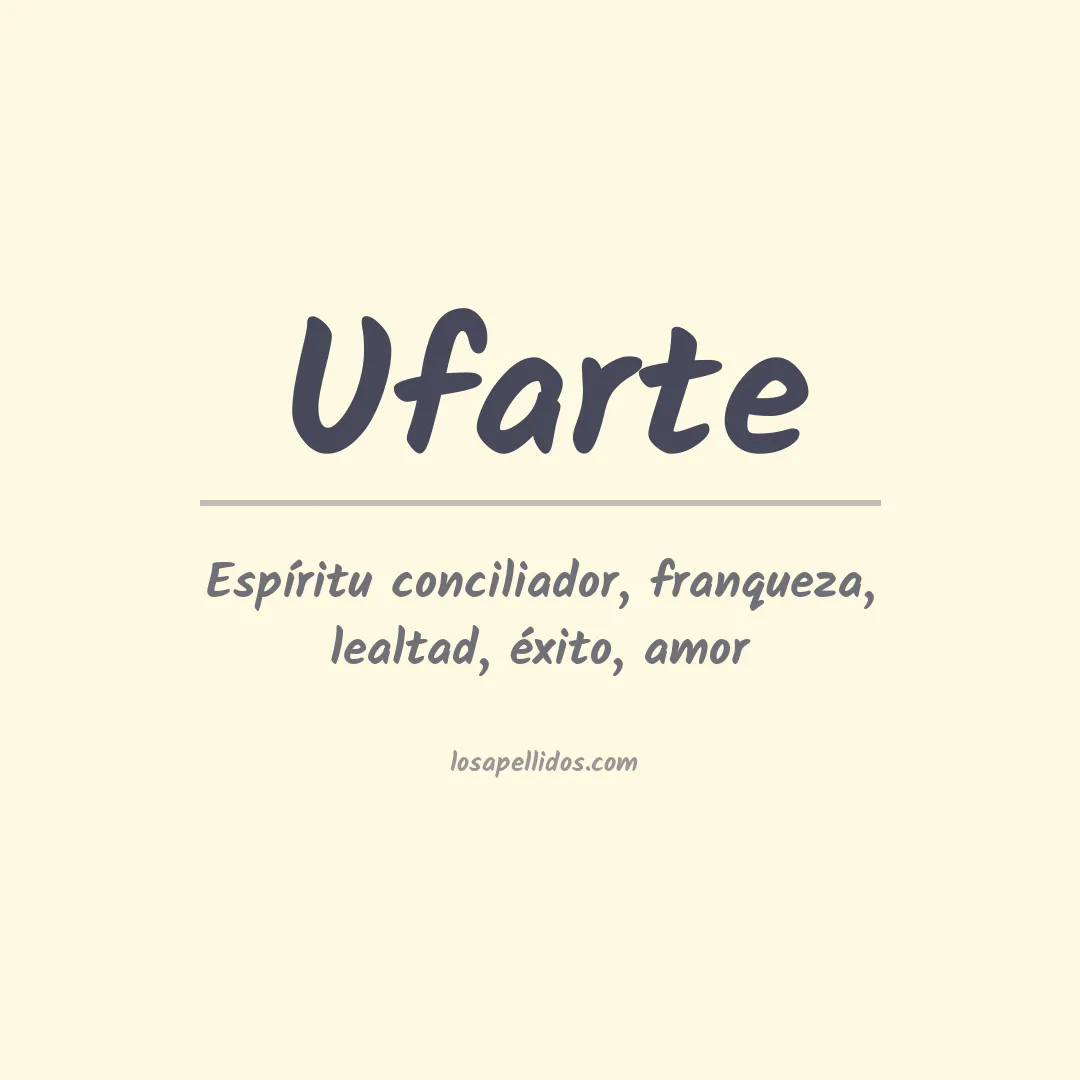 Apellido Ufarte