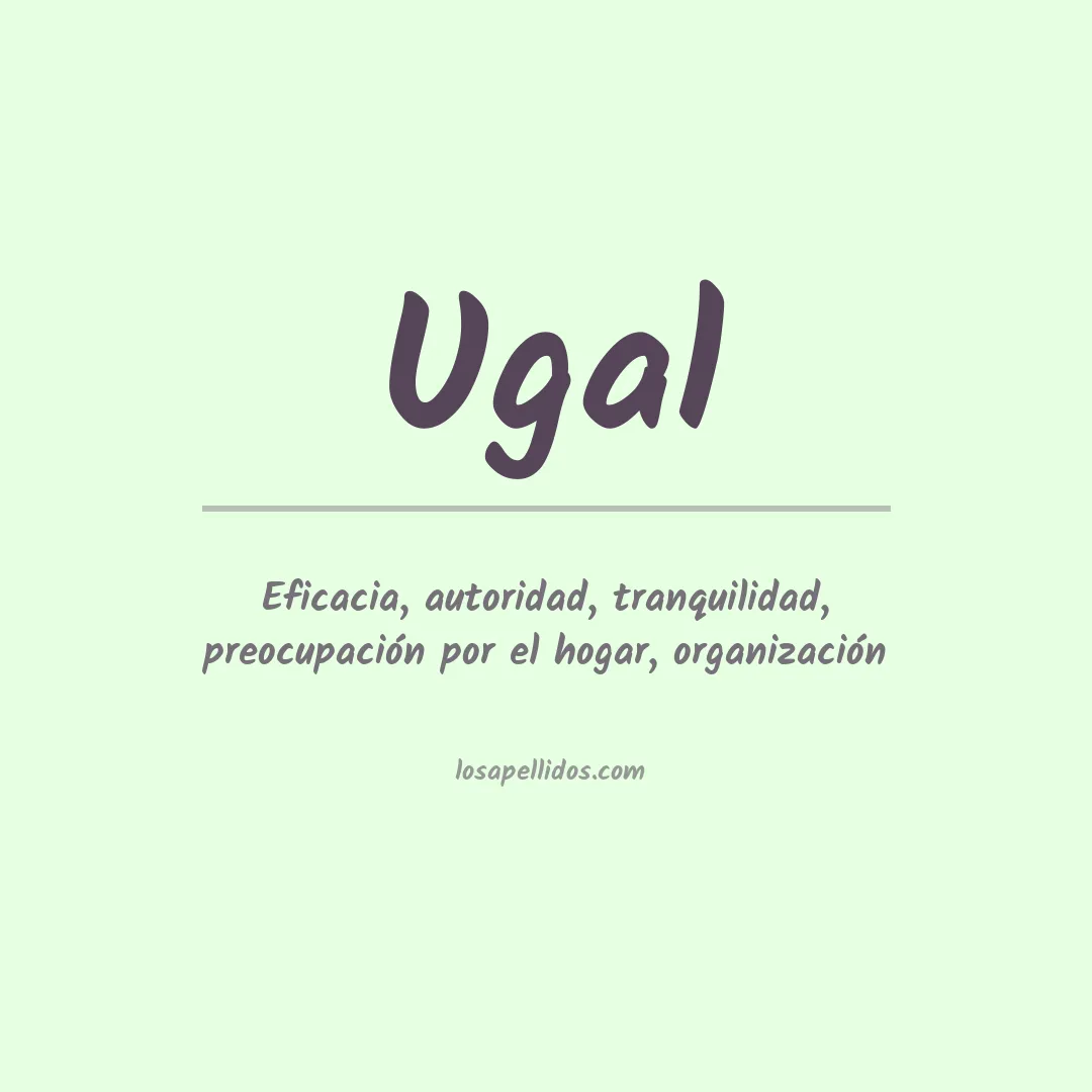 Apellido Ugal