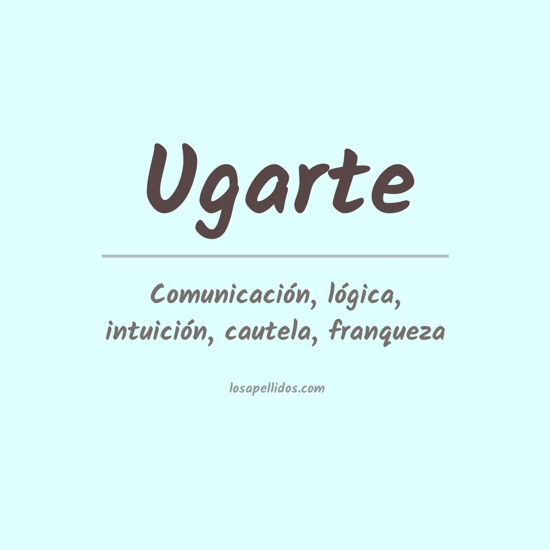 Apellido Ugarte