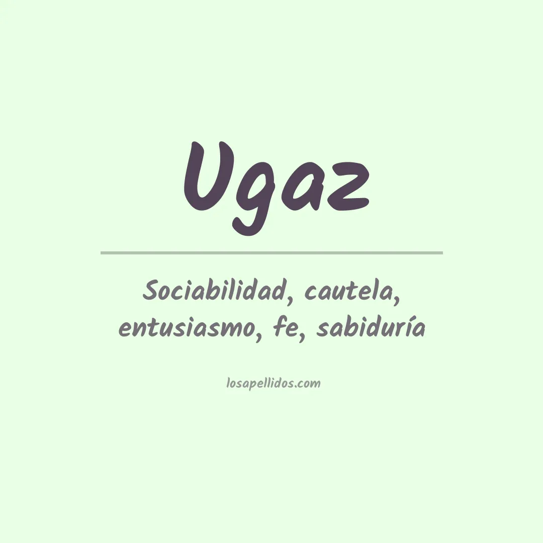 Apellido Ugaz