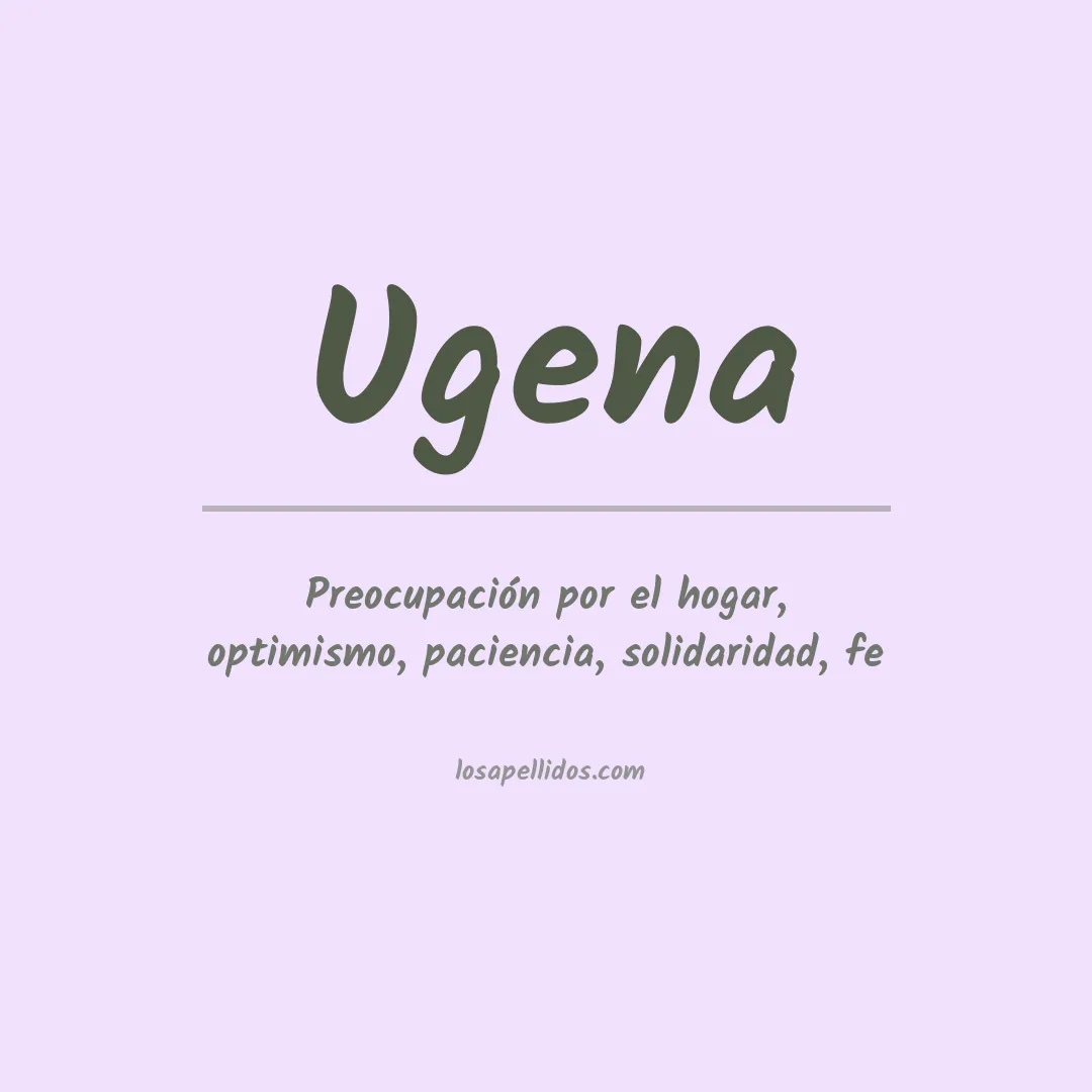 Apellido Ugena