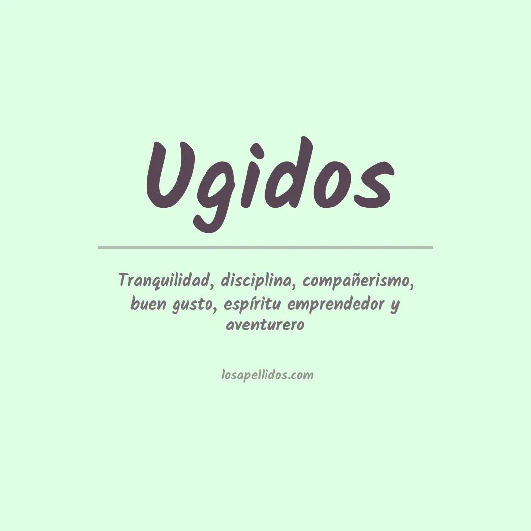 Apellido Ugidos