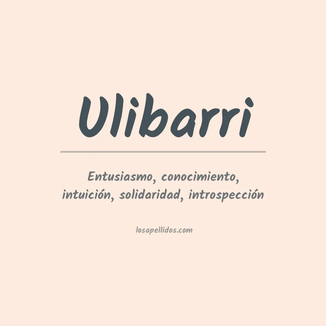 Apellido Ulibarri