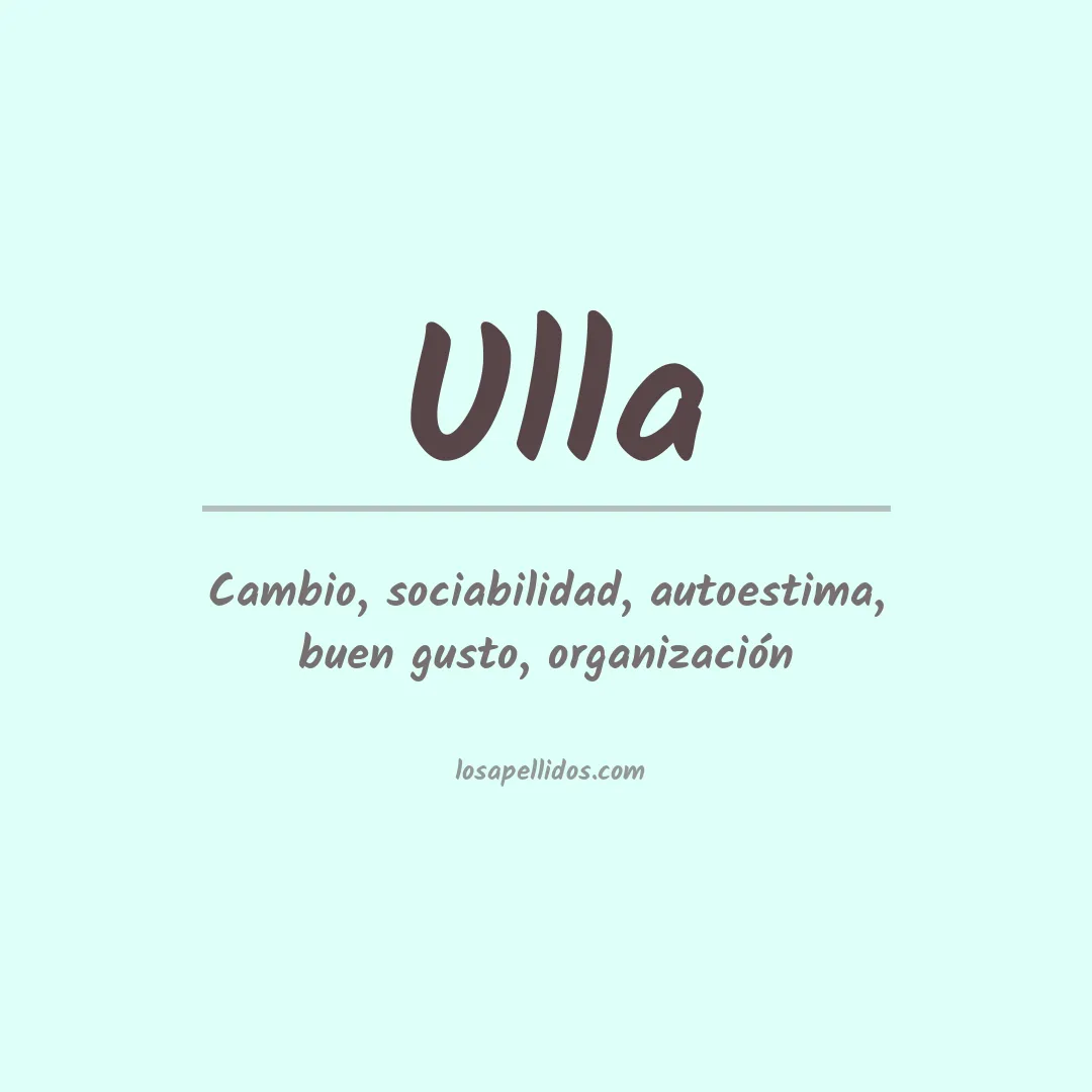 Apellido Ulla
