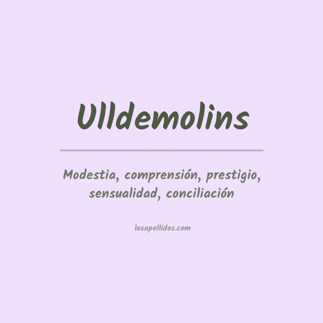 Apellido Ulldemolins