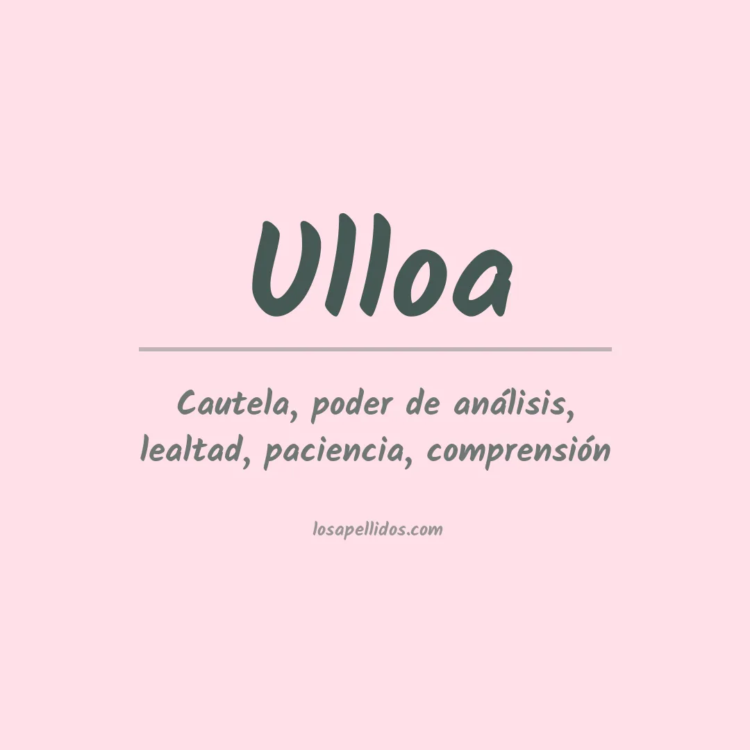 Apellido Ulloa