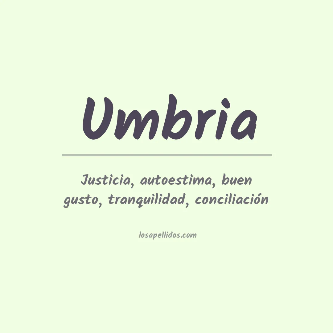 Apellido Umbria