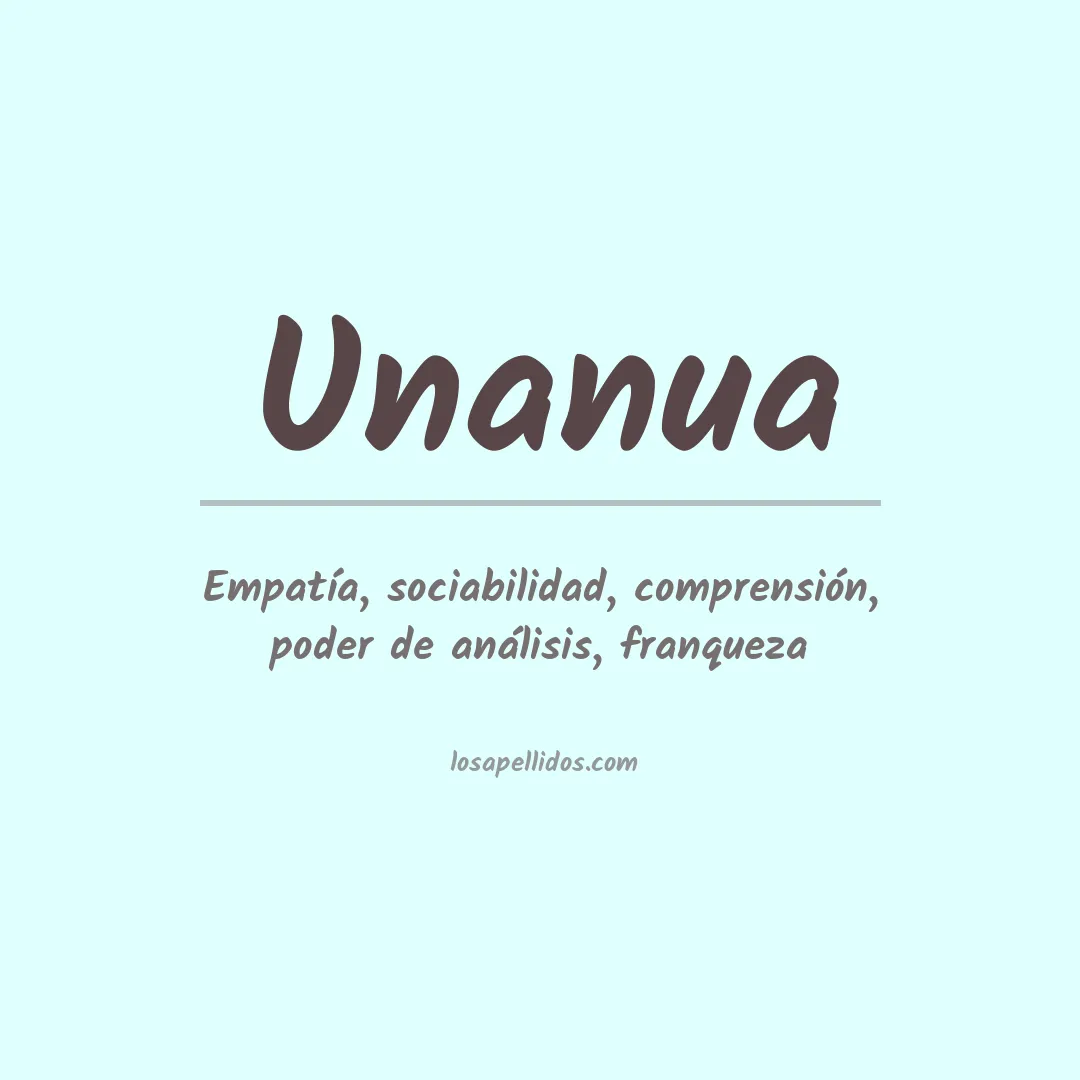 Apellido Unanua
