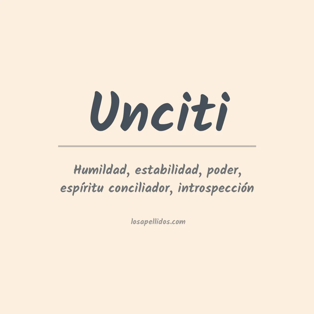 Apellido Unciti