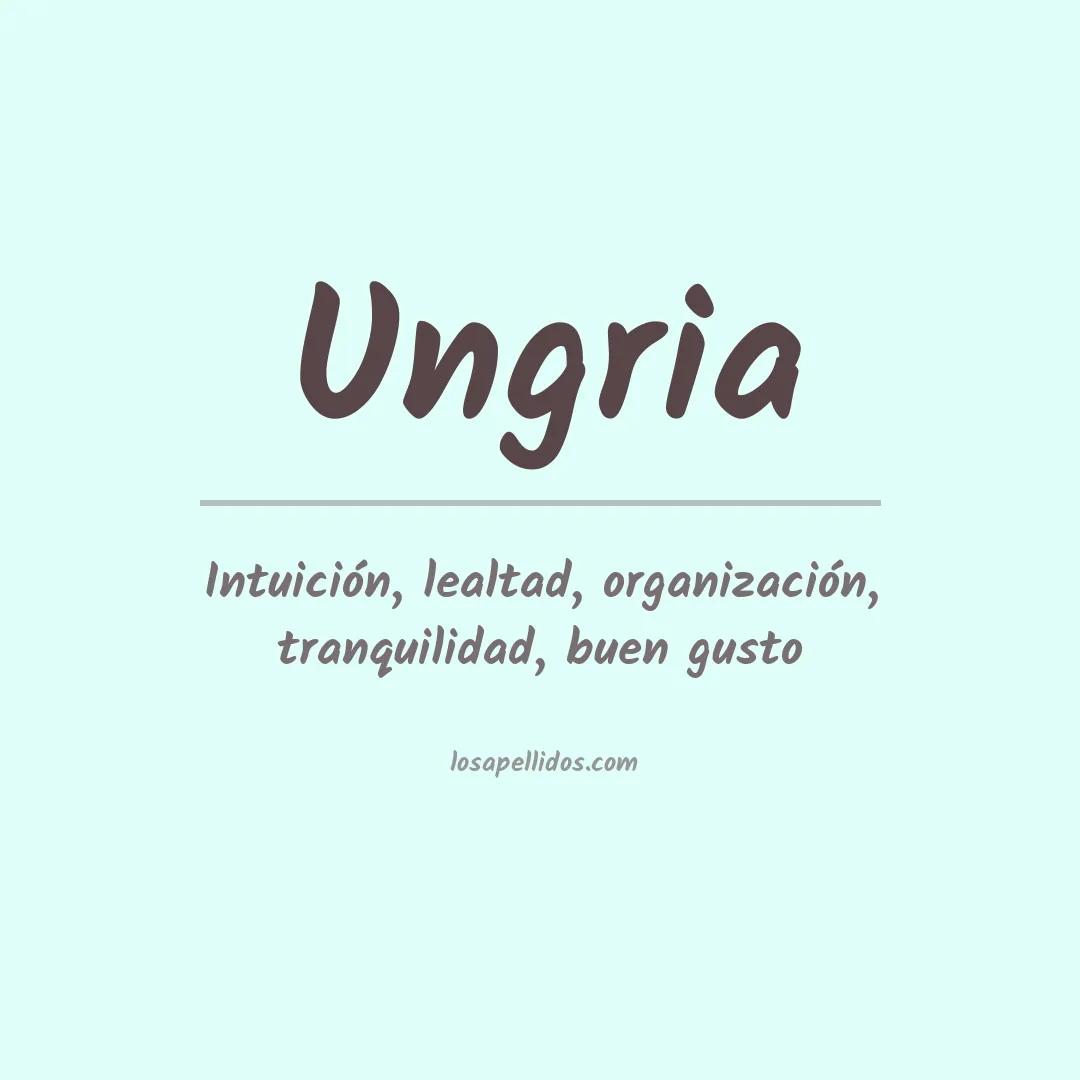 Apellido Ungria